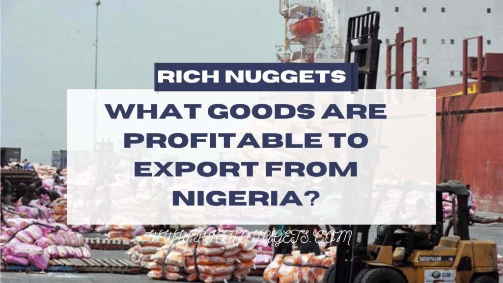 What Goods are Profitable to Export from Nigeria?